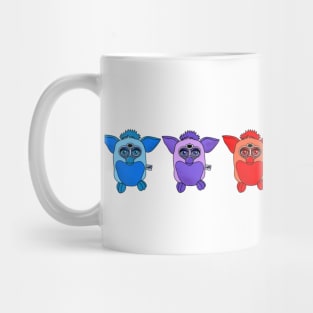 RAINBOW FURBY cool stripe print Mug